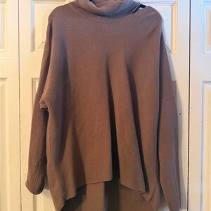 Universal standard XS 10-12 Cozy Brown oversizedTurtleneck Sweater -SEE PHOTOS